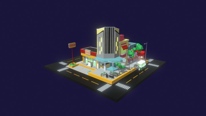 Mexicana street 3D Model