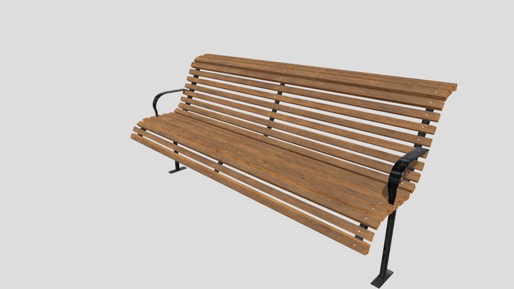 Bench Seat #3 3D Model