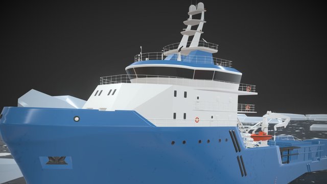 Arctic Ship Concept 3D Model