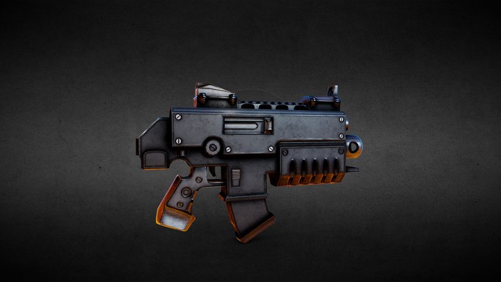 Base Bolter low Poly 3D Model