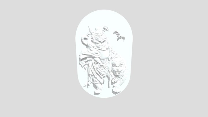 ZHONG KUI Asian Mythology 3D Model