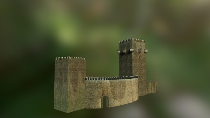 Castle of Montalegre in the 16th century 3D Model