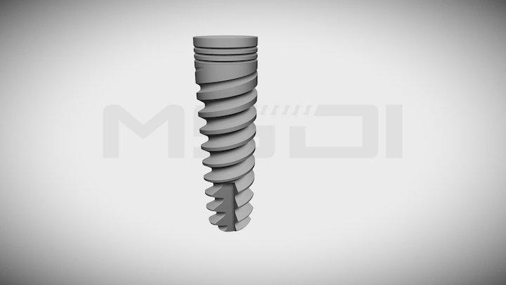Spiral Implant by MSDI 3D Model