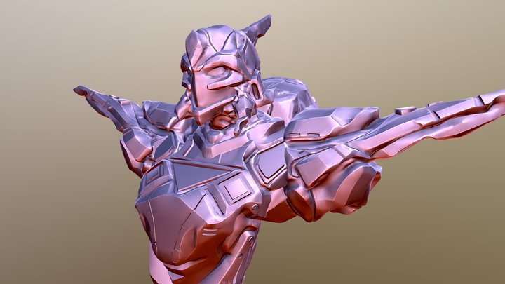 Lancelot Bust 3D Model