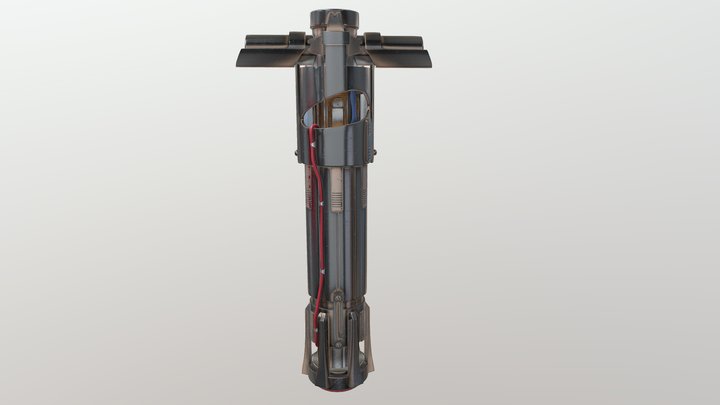 Kylo Ren's lightsaber 3D Model