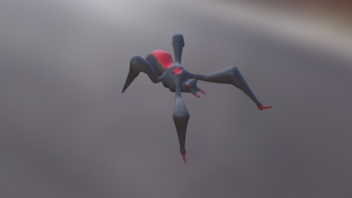 spider struggling on high heels 3D Model