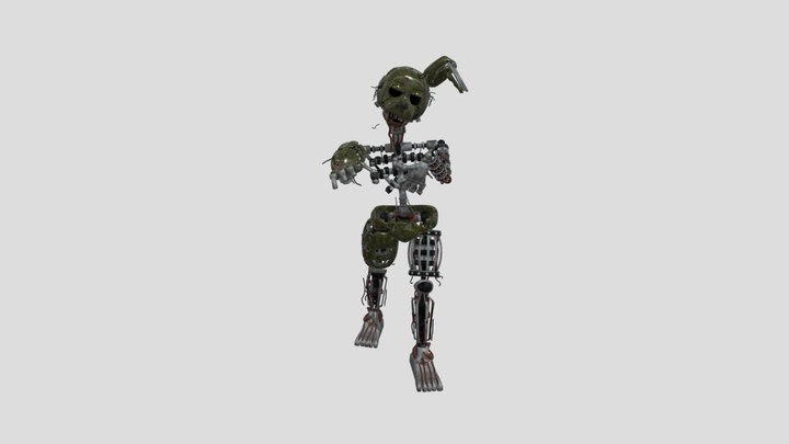 Ignited Springtrap 3D Model