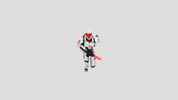 sci-fi rigged  Mecha suit 3D Model