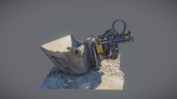 Excavator Bucket 3D Model