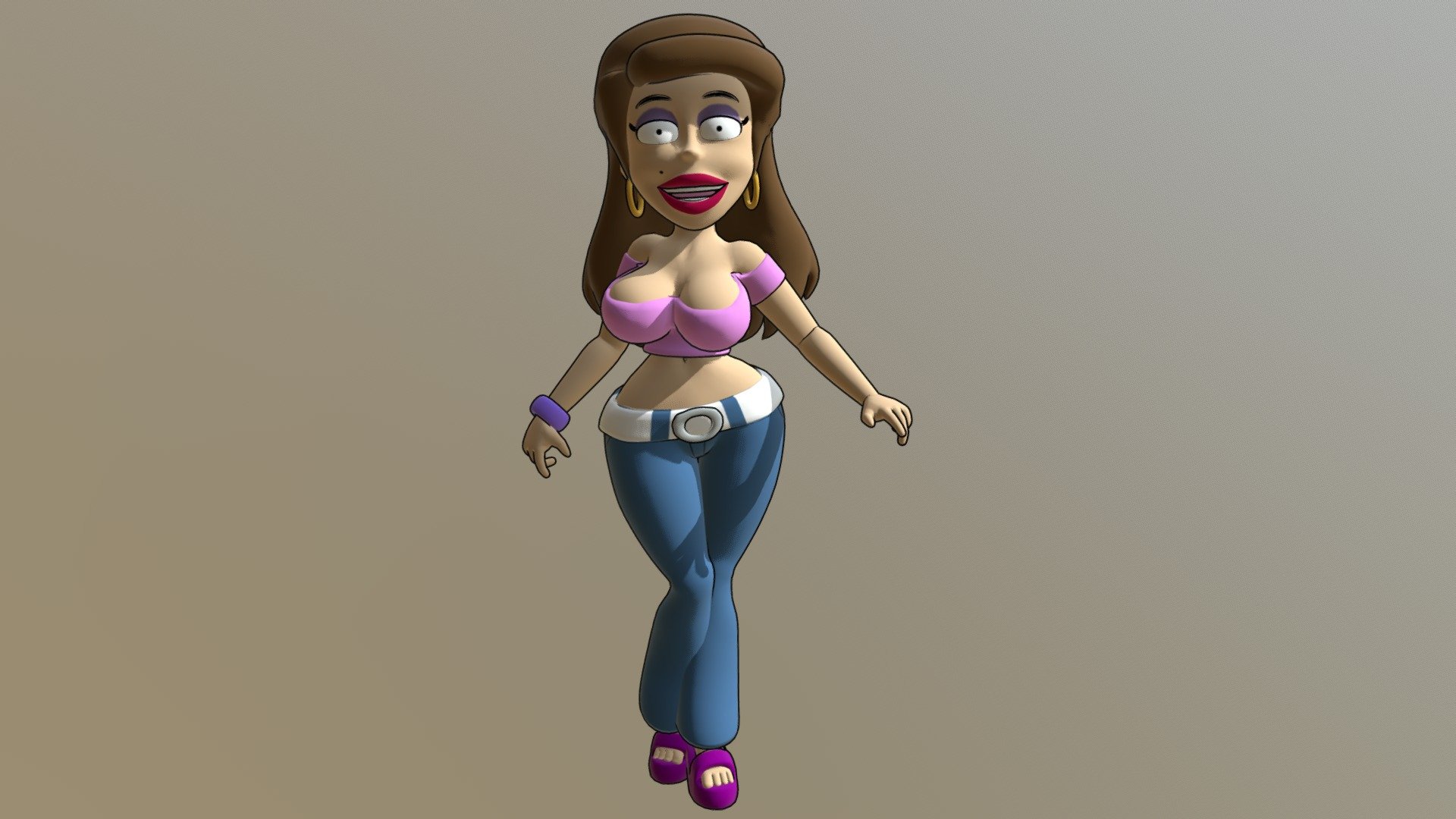 Babs Brando - 3D model by Placidone.