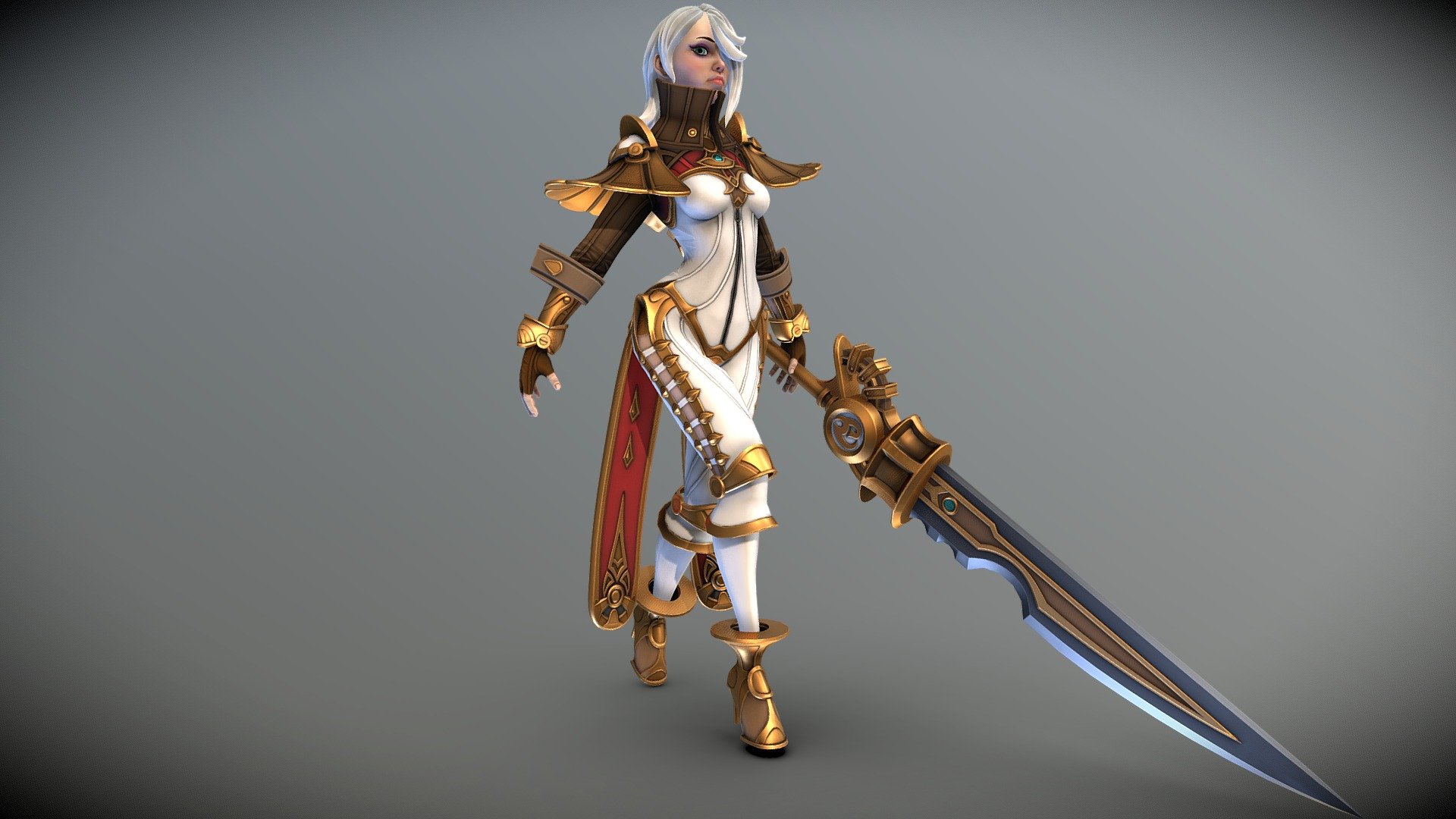 Sword Girl — Sketchfab embed 3D viewer