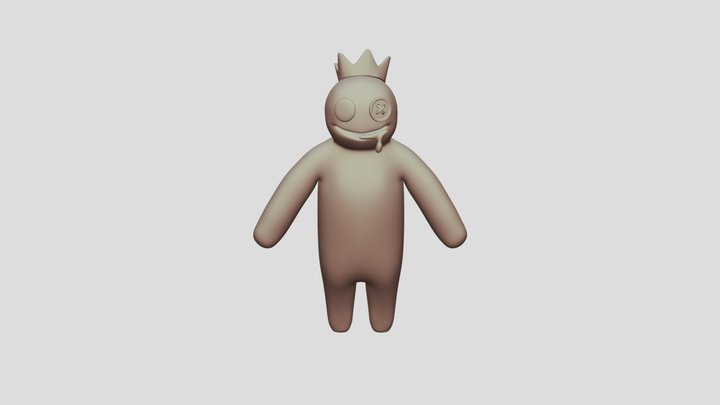 Blue_from_rainbow_friends_rigged 3D Model