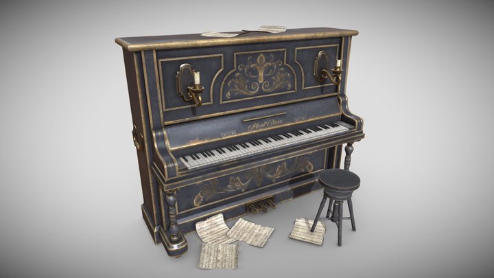 The Storyteller (Piano) 3D Model