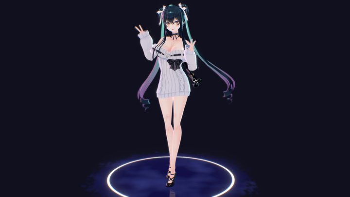 Fanart Casual Siren 3D Model