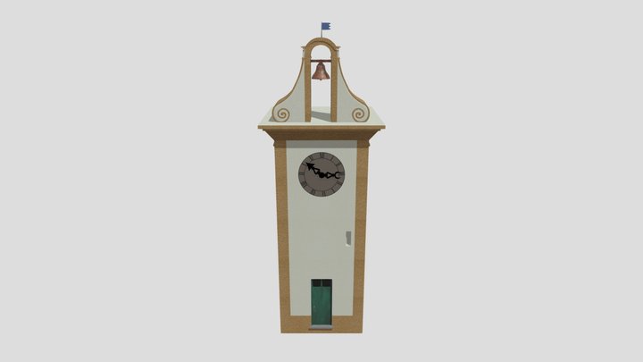 Clock Tower 3D Model