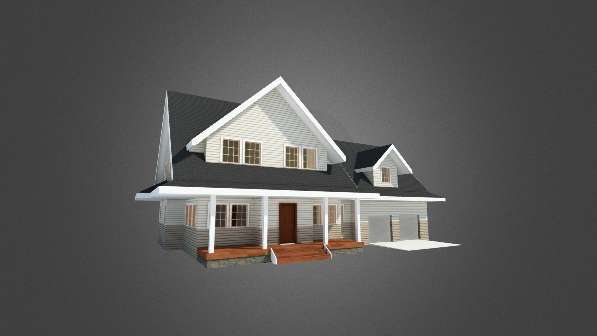 Bungalow - 3D model by archiLAB (@onepixelstudio) [ad0284a] - Sketchfab