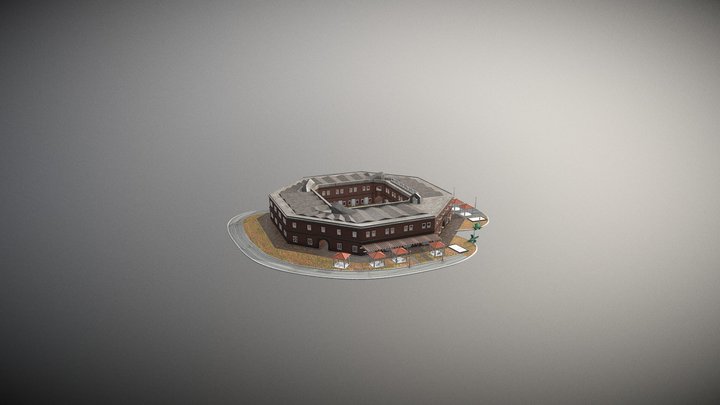 Benteng Van Der Wijck Kebumen 2 3D Model
