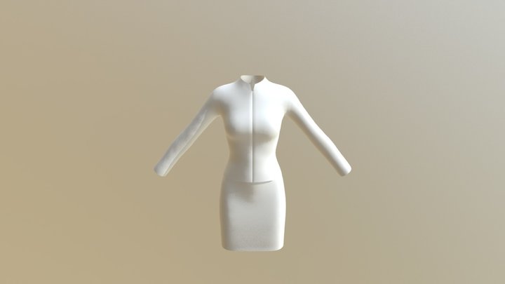 Jacket And Skirt 3D Model