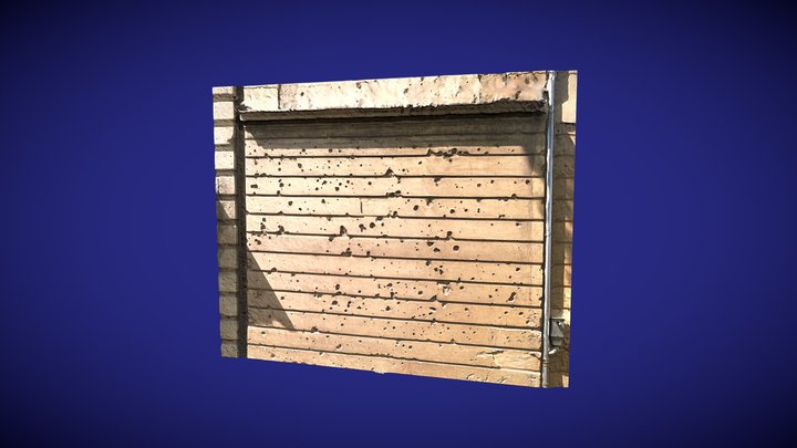 Berlin Bullet-Hole Walls 3D Model