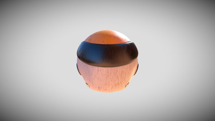 Mecha Dyno Helmet 3D Model