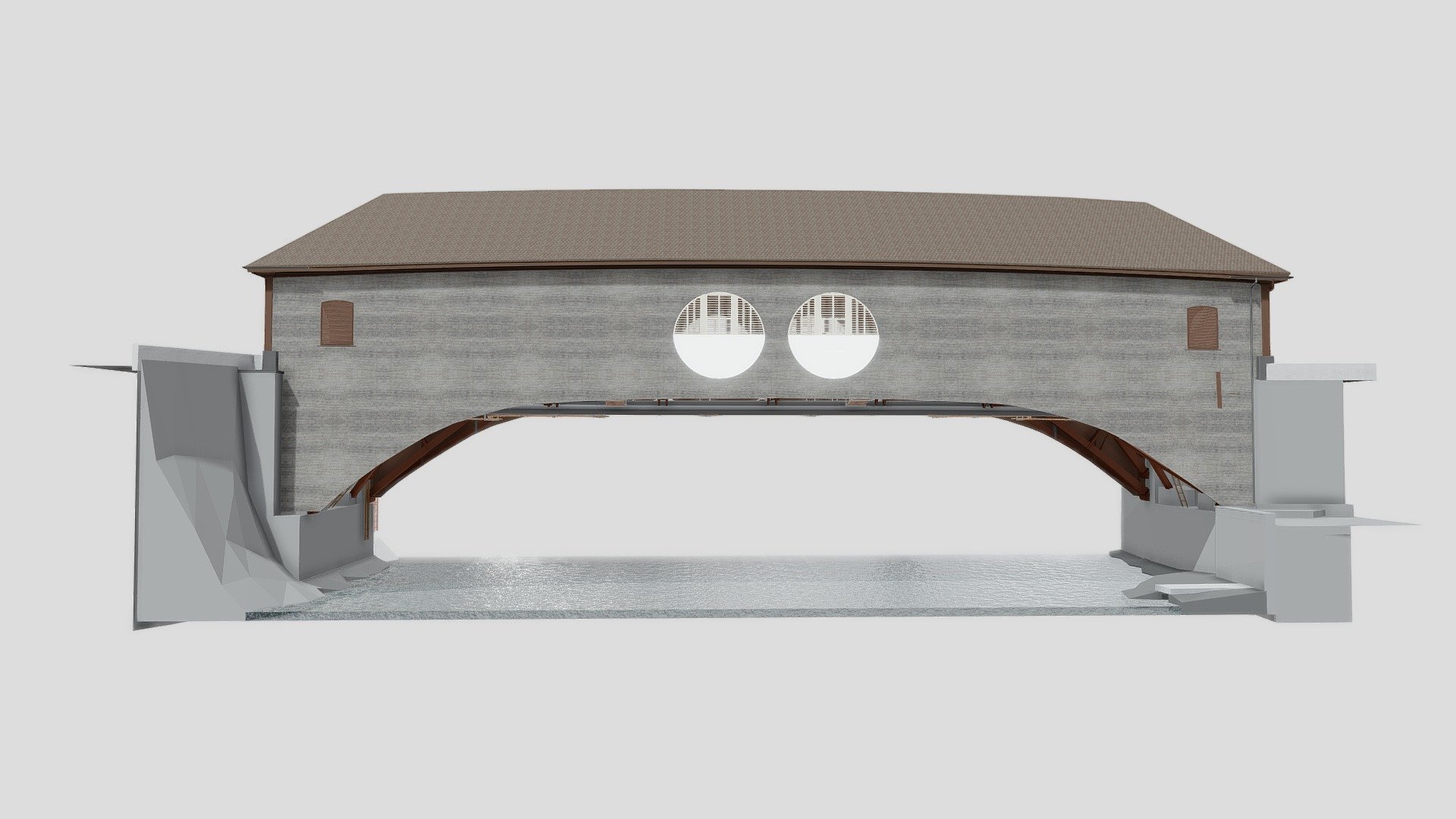 Baden AG, Alte Zollbrücke — Sketchfab embed 3D viewer