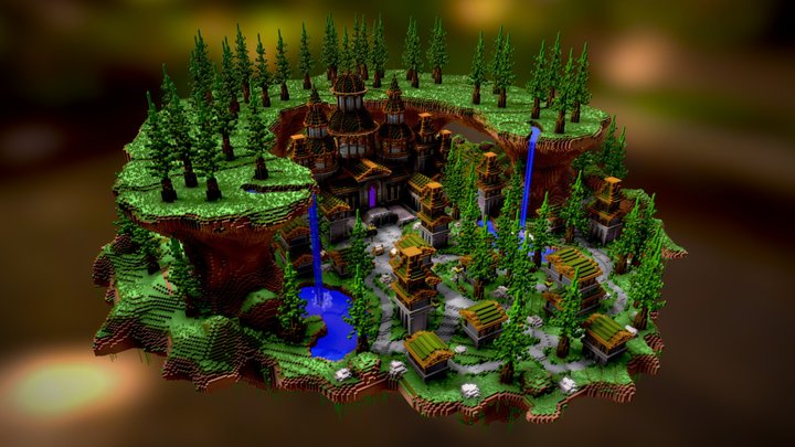 Green Kingdom 400x400 3D Model