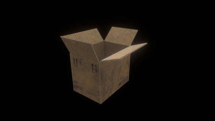 Carton Box_06_Open 3D Model
