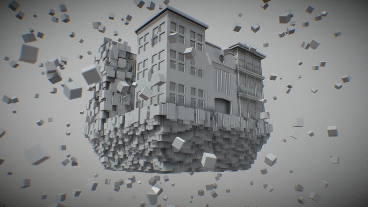 The Copied City - NieR: Automata Fan Art 3D Model