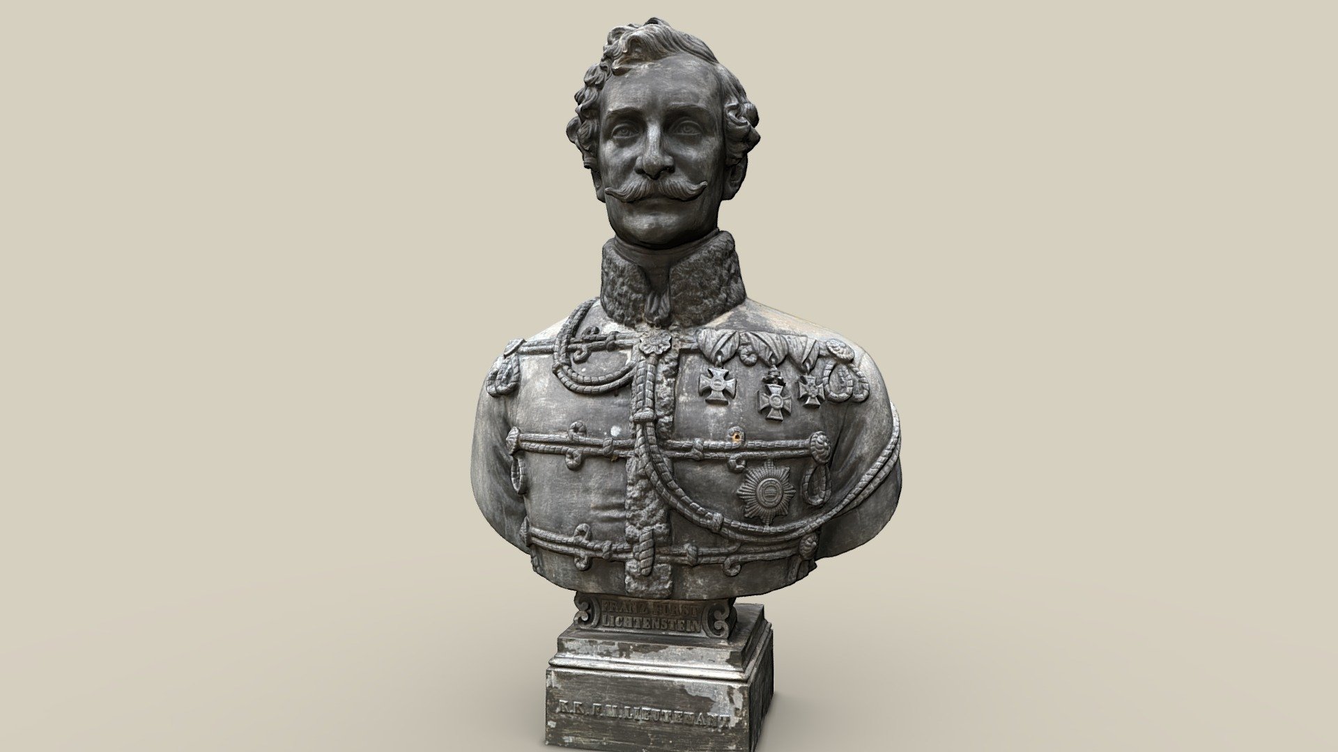 Büste Liechtenstein — Sketchfab embed 3D viewer