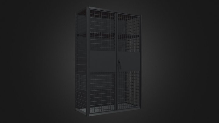 Military Equipment Storage Locker 3D Model