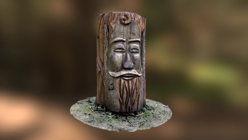 Skřítek - wooden statue