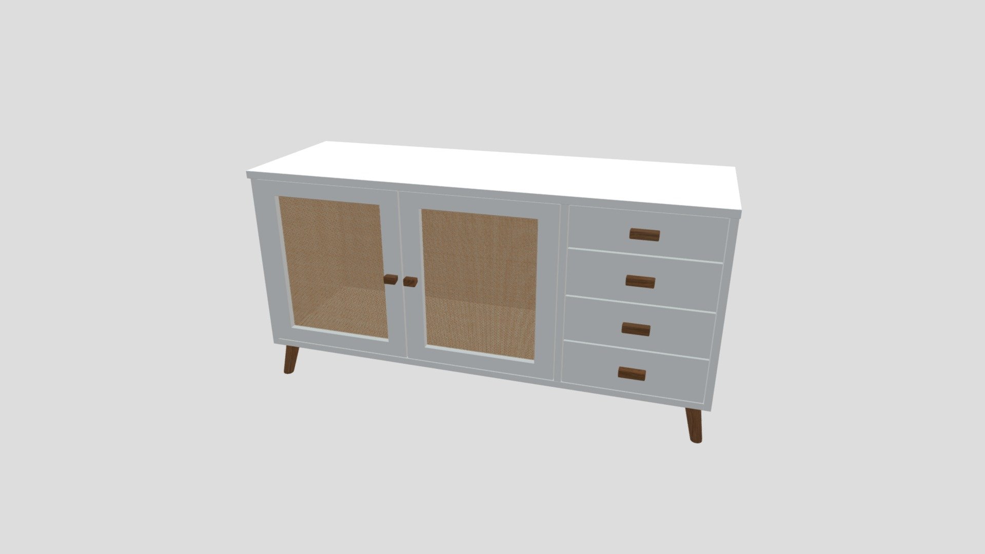 12B Boho style dresser varnished top
