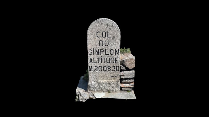 Milestone Brig-Simplon-Gondo km 22.220 – Free 3D Model STL