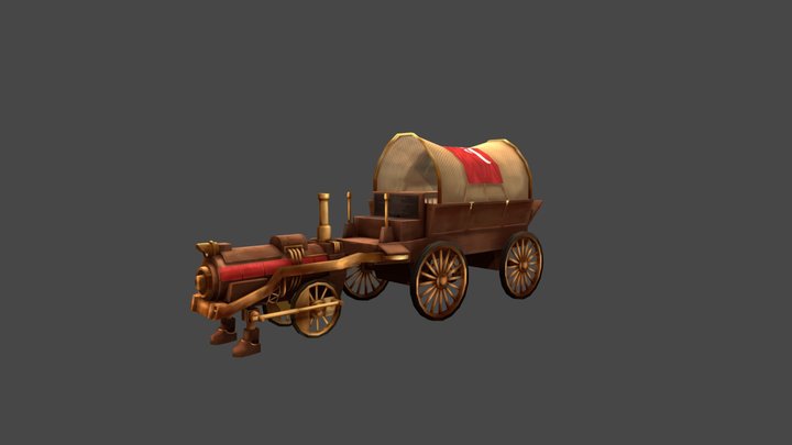 Supply Wagon 3D Model