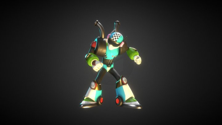 Rockman Tribute - Turboman 3D Model
