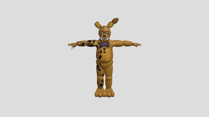 Yellow rabbit 3D Model