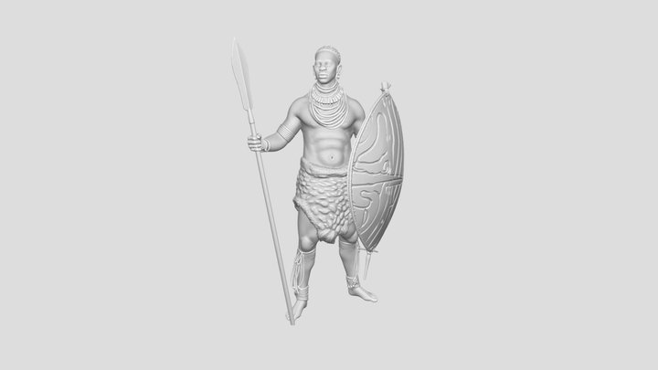 Zebra Shield Warrior – Kostenloses 3D-Modell STL