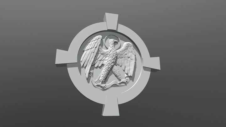 Eagle Medallion 3D Model