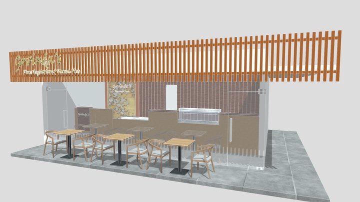 Isckon cafe 3D Model