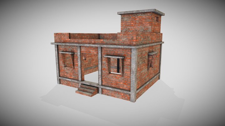 Under Construction Indian House 3D Model