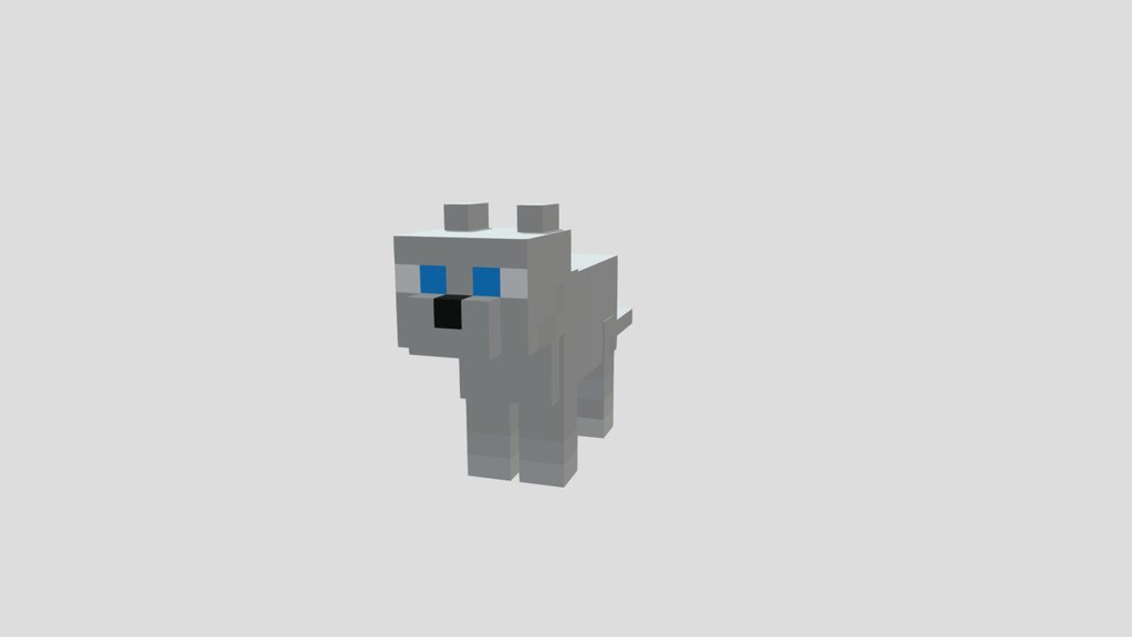White minecraft cat