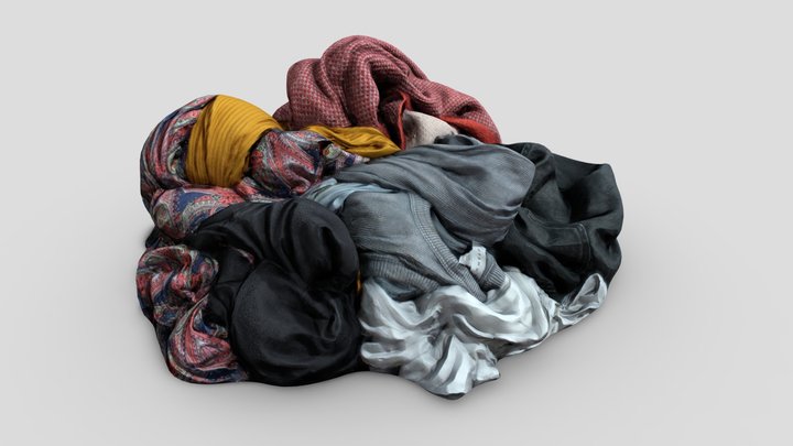 Pile of Cloths 5 3D Model