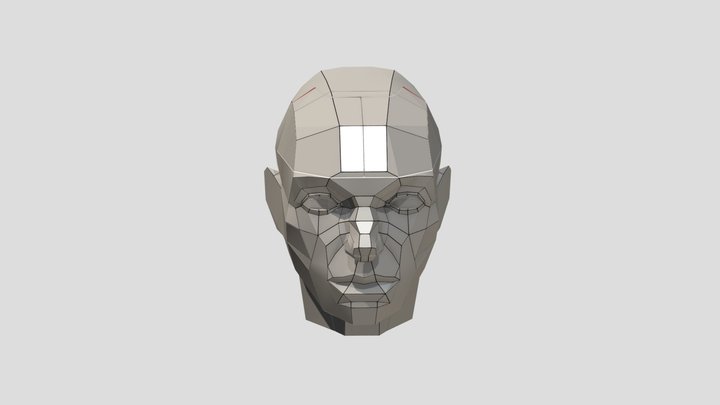 DJ BOOTH - FACETED HEAD REV A 3D Model