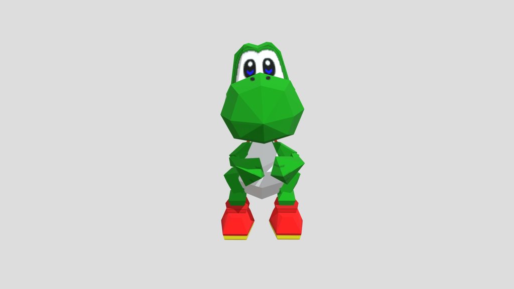 Yoshi from Mario Party on the Nintendo 64