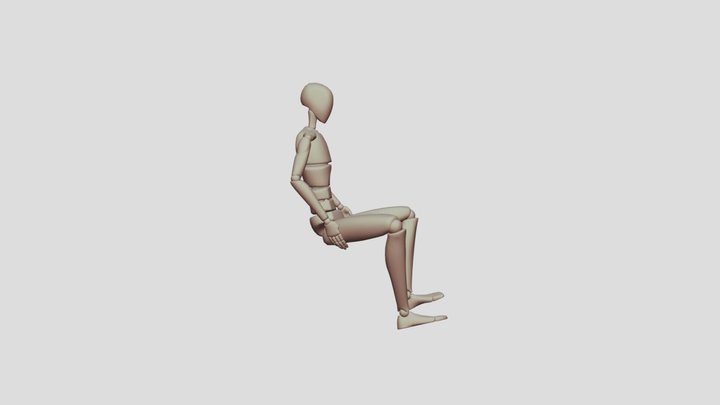 Wheelchair - Mocap - scene 03 3D Model