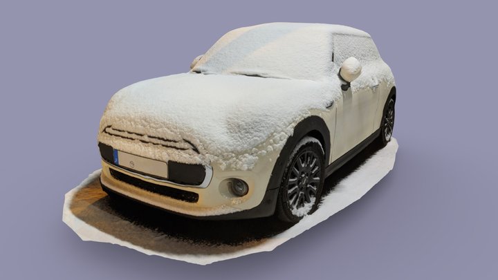 Mini Car in a Snowy Night – Modèle 3D gratuit STL