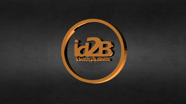 Logo ID2B Modelado 3D 3D Model