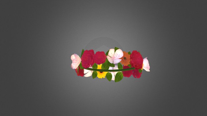 Flower Crown 3D Model
