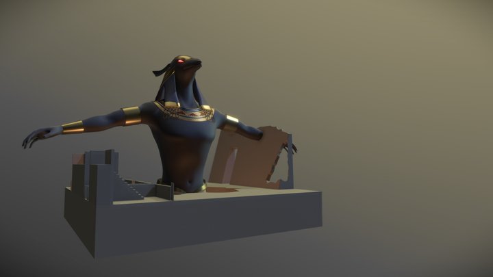 WIP Cubeworld Seth 3D Model