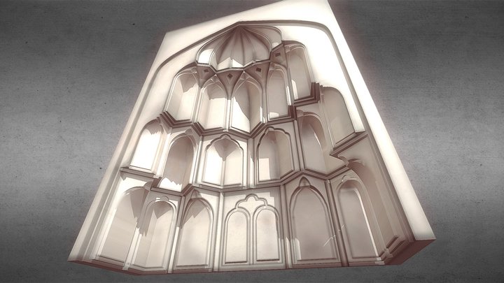 Mashhad AWN AL-DIN, Iraq (Muqarnas - Interior) 3D Model
